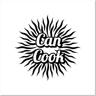 Can Cook artistic decorative typography Posters and Art